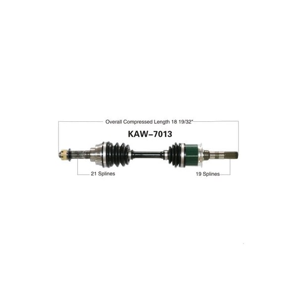 Wide Open OE Replacement CV Axle for KAW FRONT KLF300 BAYOU 4X 89-04 KAW-7013 - main